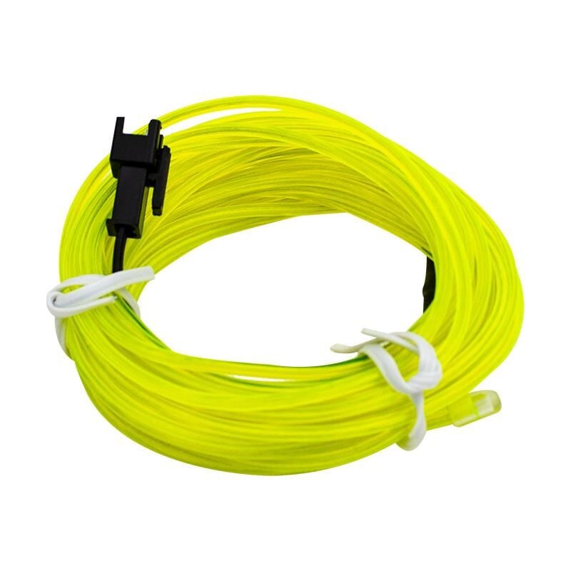 Araba İç Ambiyans Neon İp Led 5M – Parlak Floresan Yeşil USB Aydınlatma Çakmaklık Bağlantılı