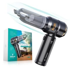 Shibumi Tornada 100 Watt 6000mah 16000pa Çeki̇ş Gücü 8 Adet Başlikli Type-c Şarjli Güçlü Üfleme Araç İçi̇ Süpürge