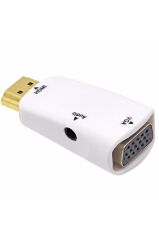 Hdmi To Vga Monitör Çevirici Dönüştürücü Adaptör 10 Adet