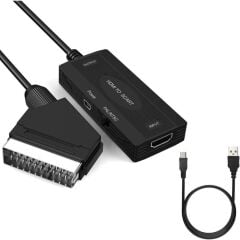 Hdmi To Scart 1080p Hd AV Video Çevirici Dönüştürücü Adaptör