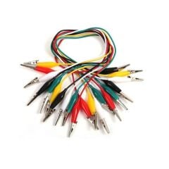 Kablolu Krokodil Test Kablosu Timsah Ağızlı - 10 Adet