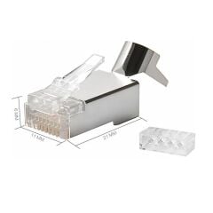 Cat7 Rj45 Jack İnternet Patch Kablo Ucu Konnektör Jak (10 Adet)