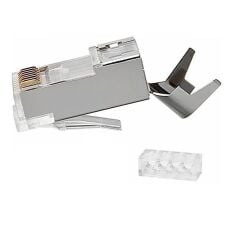 Cat7 Rj45 Jack İnternet Patch Kablo Ucu Konnektör Jak (10 Adet)