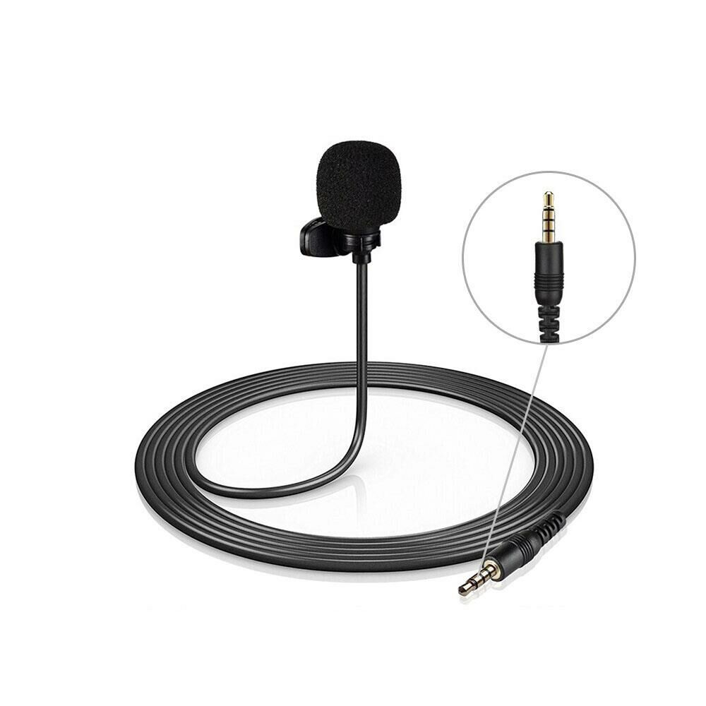 4 Pin 3.5 MM Telefon Bilgisayar Kamera İçin Yaka Mikrofonu