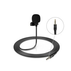 4 Pin 3.5 MM Telefon Bilgisayar Kamera İçin Yaka Mikrofonu