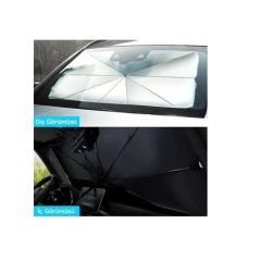 Tüm Araçlar İçin Araba Ön Cam Güneşlik Katlanabilir Güneşlik Şemsiye Ön Cam Gölgelik ESNEK