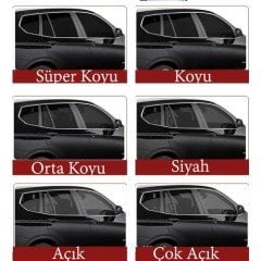 Seria Çizilmez Cam Filmi Koyu Siyah Cam Filmi 50 cm x