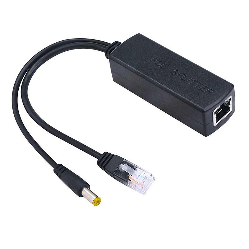Pd48v Ip Kamera Poe Kablosu Akti̇f Poe Enjektör Splitter (In:dc48v-57v Out Ieee802.3af-at Max:12v2a)