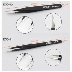 6 Çeşit VETUS Hassas Elektronik Cımbız Seti Antistatik Çelik