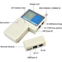 Profesyonel Network Kablo Test Cihazı- 4 in 1 - RJ11 RJ45 BNC US