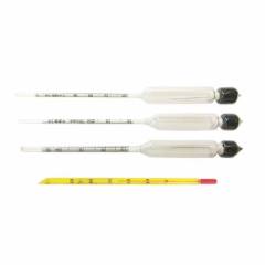 3'lü Set Alkolmetre 0-40-70-100 Ahşap Kutulu