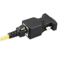 RS232 To RJ45 9 Pin Ethernet Adaptör Ekleme Ek Uzatıcı Extender Çevirici Dönüştürücü 30M