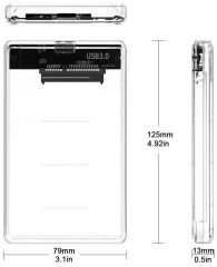 2.5'' USB 3.0 Harici SSD Harddisk Şeffaf Taşınabilir HDD Kutusu 5 Adet