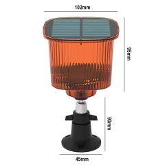 26955 DC 5v Solar SES Kayit Özelli̇kli̇ Sesli̇ Kirmizi Hayvan Kovucu Alarm Cİhazi