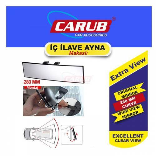 CARUB Ayna İç İlave Makaslı 270mm Bombe Cam Vakum