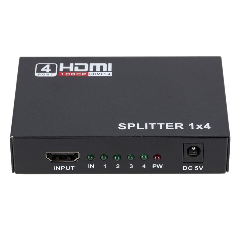 4 Port HDMI Spli̇tter Dağitici 1.4v 1080p 4kx2k