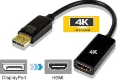 4K Destekli Displayport Hdmi Çevirici Dönüştürücü Adaptör