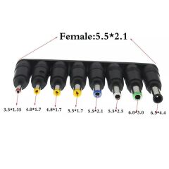 8in1 5.5*2.1-2.5mm Adaptör Dc Uç Çevirici Set Konnektör Başlık