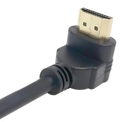 6050 Hdmi Dişi Erkek Uzatma 90 Derece Dirsek Kablosu 15cm