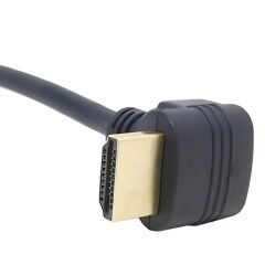 6050 Hdmi Dişi Erkek Uzatma 90 Derece Dirsek Kablosu 15cm