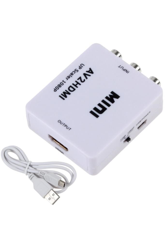 Rca Av To Hdmi Çevirici Dönüştürücü Adaptör