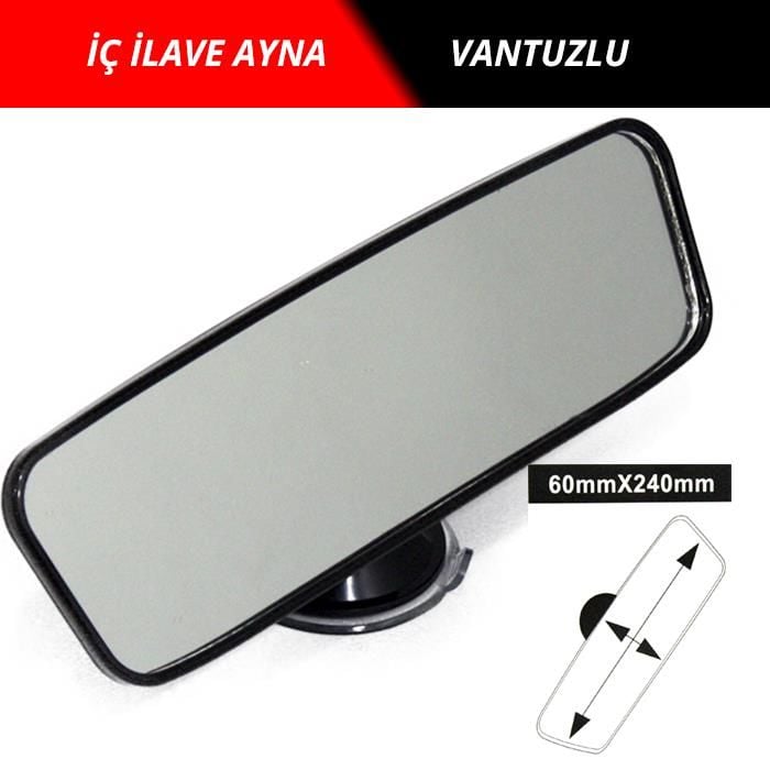 CARUB Ayna İç İlave Vantuzlu 24cm