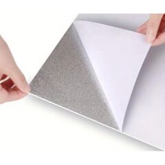 6 Adet Yapışkanlı Beyaz Mermer Desenli Sticker 30x30 cm