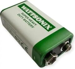 WATTSONIX ÇİNKO KARBON 6F22 9 VOLT PİL (20'Lİ PAKET)