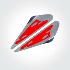 CARUB Silecek Rüzgarlığı Krom-Kırmızı- Mavi -Siyah