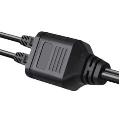 4709 Gigabit Destekli 1x2 Port RJ45 USB Güç Ethernet Switch Splitter Çevirici Çoklayıcı