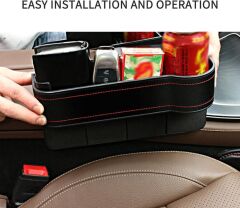 Oto Ön Koltuk Arası Düzenleyici Cep Siyah – Araç İçi Saklama Çözümü Sürücü Tarafı