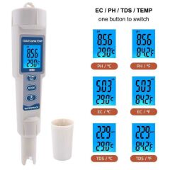 PH-3508 4'ü 1 arada PH Metre TDS EC ve Sıcaklık Ölçer