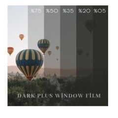 Seri A Black %15 Işık Geçirgen Araç Cam Filmi 152 cm