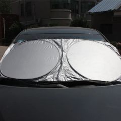 CARUB Güneşlik Miflonlu Ön Arka Katlanır 150x70cm - Araç Güneş Koruyucu