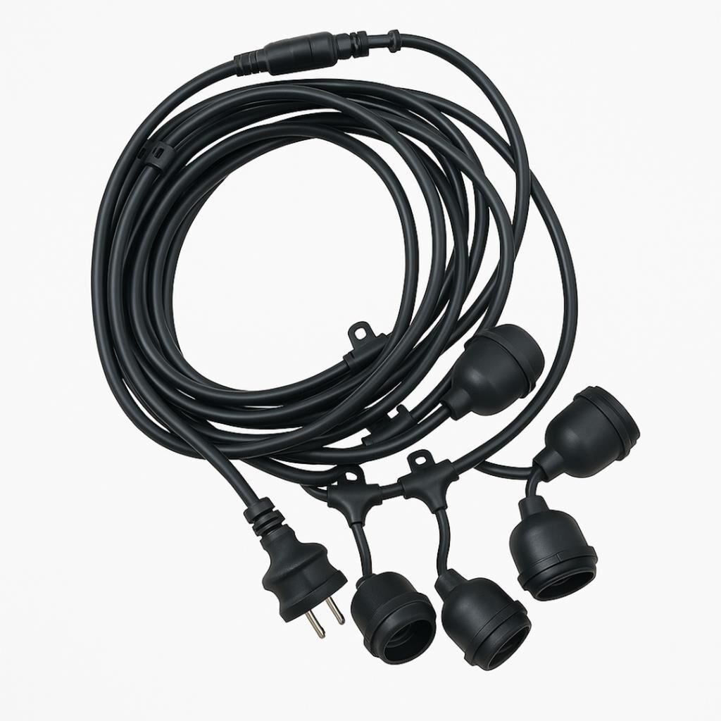 5li̇ E27 Duy Sirali 5 Metre Lamba Kablosu (5 Adet Duy İçeri̇r)