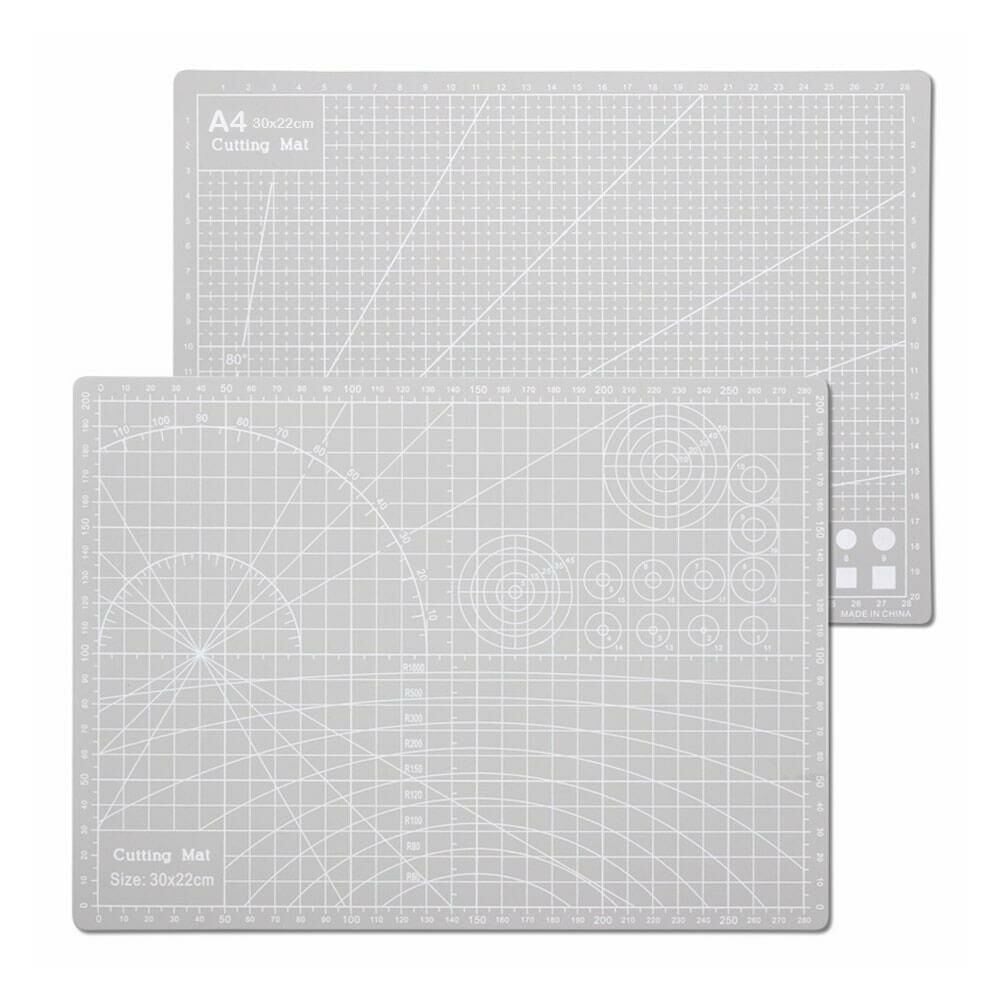 A4 Kesme Matı Patchwork - Kesme Tablası - Kesim Altlığı - 21*30cm - Gri