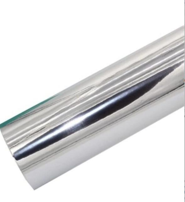 Krom Nikelaj Gümüş Varak Yapışkanlı Folyo 100 Cm X 100 Cm