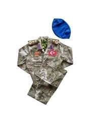 Erkek Çocuk Asker Komando Kostümü Kıyafeti