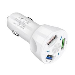 3'LÜ USB ÇAKMAKLIK POWER 3.0 HIZLI ARAÇ ŞARJ CİHAZI
