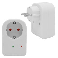 16 Amper - 3500 Watt LED Göstergeli̇ Tekli̇ Beyaz Akim Korumali Pri̇z