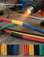 328 Parça Heat Shrink Makaron Daralan Kablo Tamir Seti