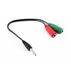 3.5 Mm Stereo Erkek Kulaklik 3 Çi̇zgi̇Li̇+2 X Stereo Di̇şi̇ Mi̇krofon Hoparlör Çoklayici Kablo