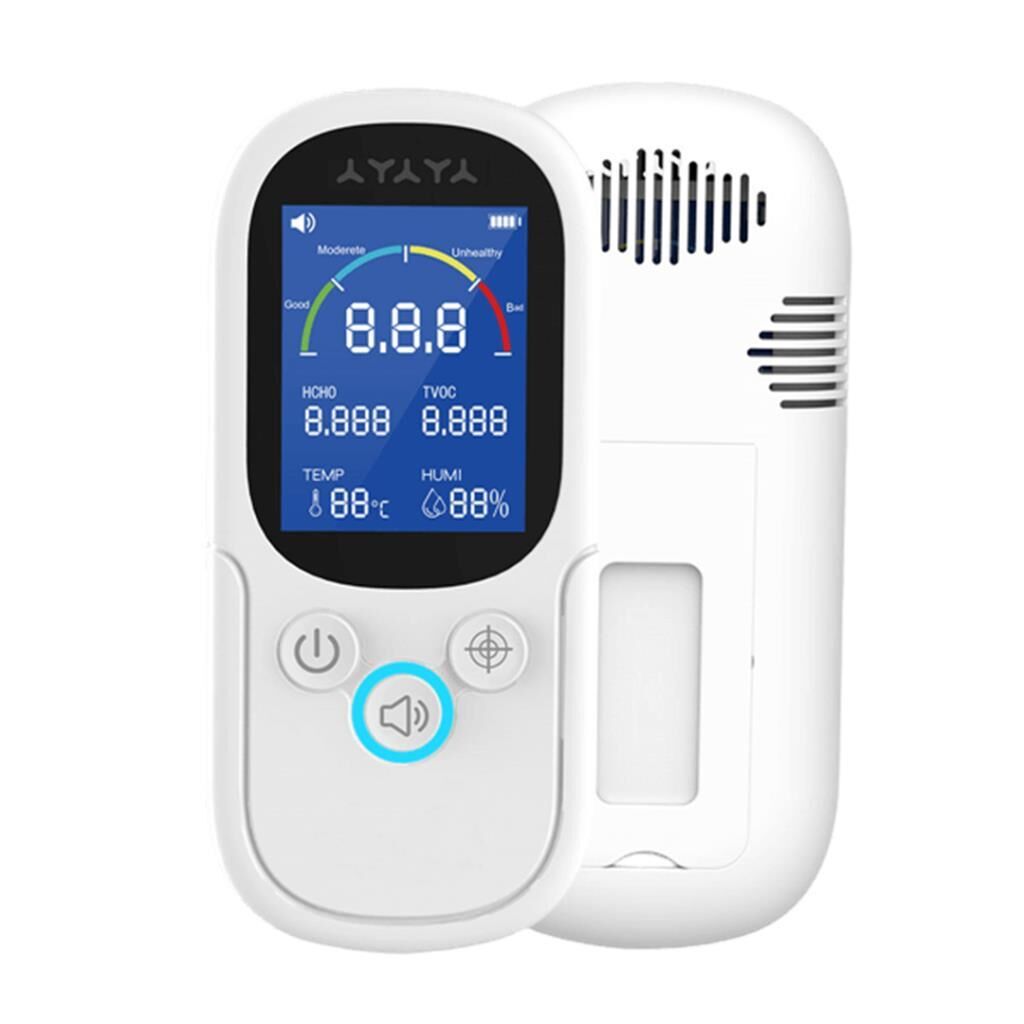 Noyafa JMS12 Taşınabilir Hava Test Cihazı: Zararlı Gaz ve Nem Ölçer Dijital Panel