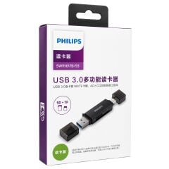 Phi̇Li̇ps Swr1617b/93 USB 3.0 & Usb-c Çi̇ft Gi̇ri̇şli̇ Sd/Tf Kart Okuyucu - Otg Destekli̇