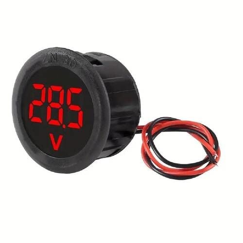 Dijital Voltmetre DC4-100V Yeşil Araç Karavan Motorsiklet Yat Tekne