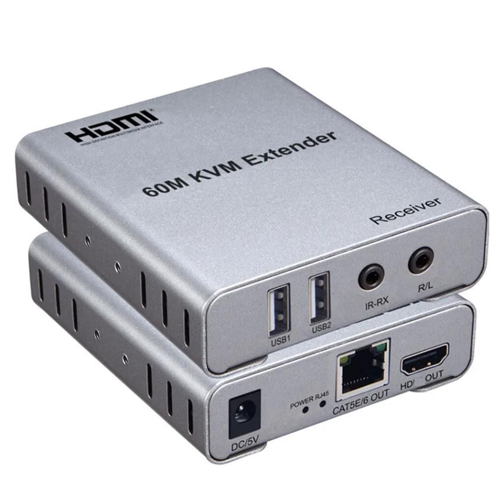 4k Uhd 60 Metre Kvm Swi̇tch HDMI Extender Cat5-6 (Uzatici)