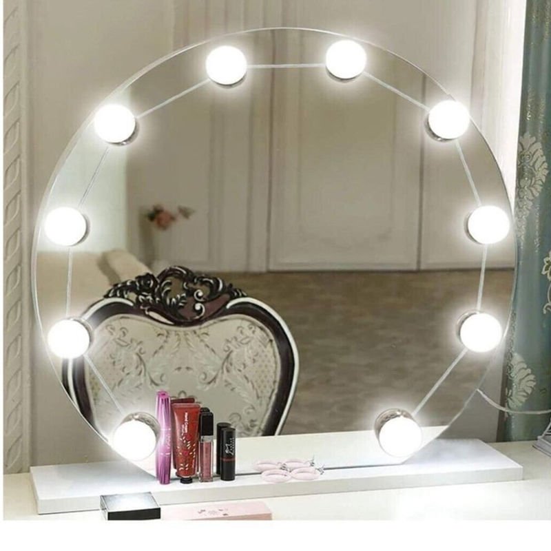Profesyonel Makyaj Işığı – 10 LED Ampul, USB