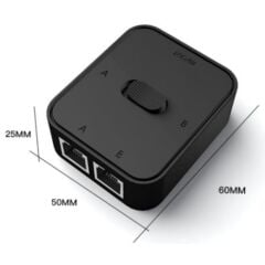 4641 2 Port RJ45 Ethernet Switch Çevirici Çoklayıcı