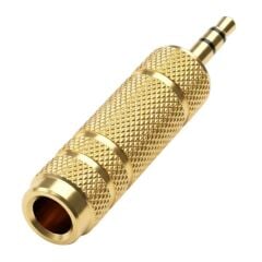 Erkek / 1 Dişi 6.3 mm Metal Jack (6.3 mm - 3.5 mm Çevirici) Düşürücü