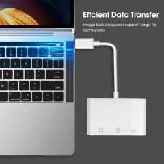 Usb Type C To Sd Microsd Tf Kart Okuyucu Usb 3in1 Çevirici Dönüştürücü Adaptör